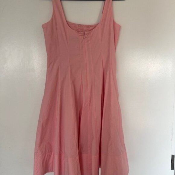Staud Wells Poplin Minidress in Pearl Pink - Size 8 - Picture 5 of 7